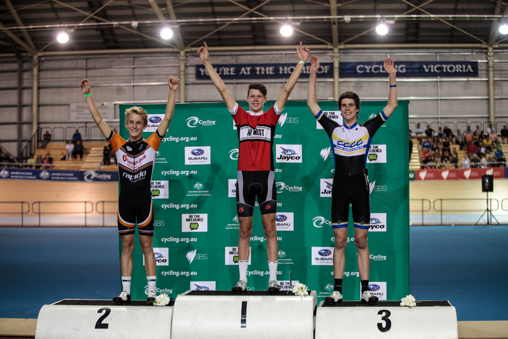 Winners Podium of the 2014 Junior Austral